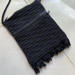 Black Textured small bag